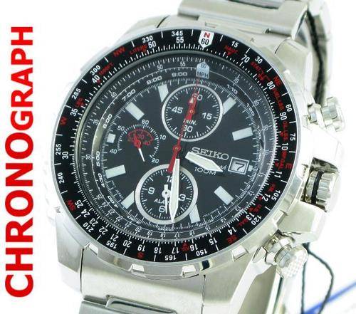 Seiko Men Flight Master Pilot Watch - SNAD05P1